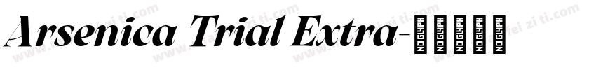 Arsenica Trial Extra字体转换